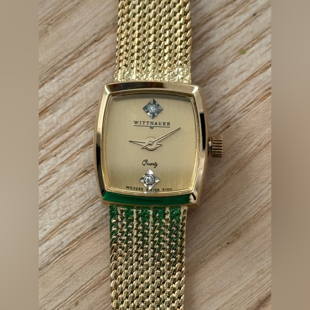 Wittnauer Longines Diamond Rare Vintage Ladies Watch Gold Bracelet Case Dial - Picture 2 of 16